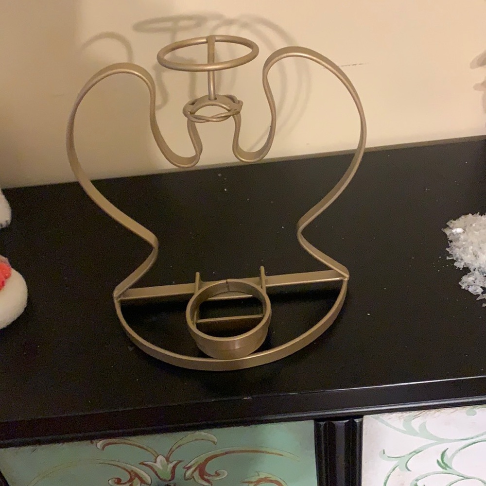 Angel candle holder mint condition